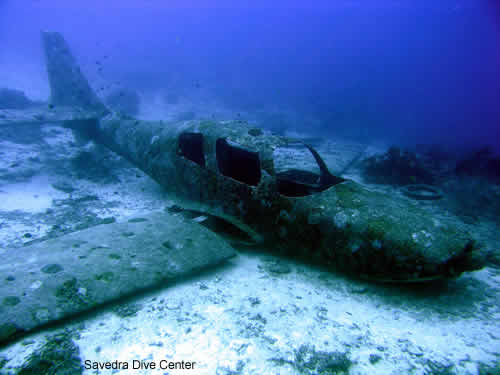 airplane wreck in moalboal